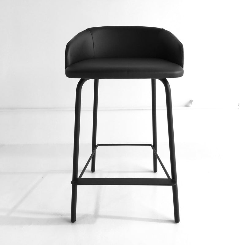 Black Leather Bar Stool