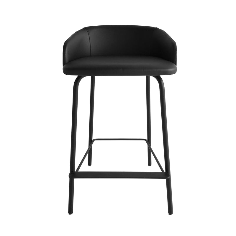 Black Leather Bar Stool