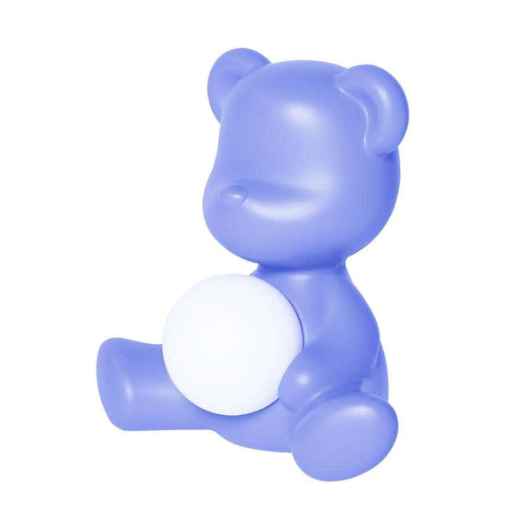 Blue Teddy Bear Lamp LED Rechargeable