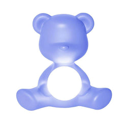 Blue Teddy Bear Lamp LED Rechargeable