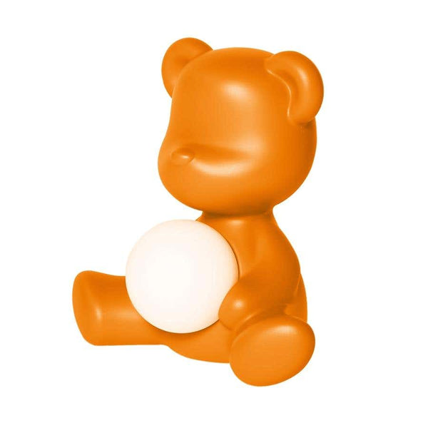 Orange Teddy Bear Lamp LED Rechargeable