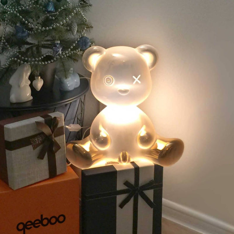 Qeeboo Gold Teddy Bear Lamp LED Stefano Giovannoni