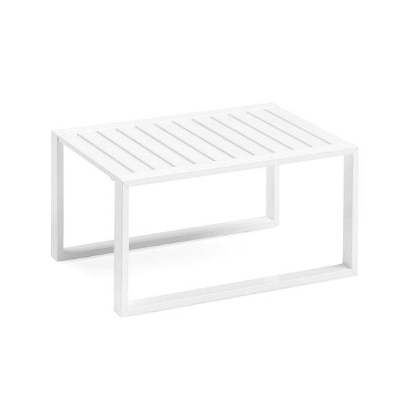 White Lacquered Aluminium, Outdoor Coffee Table